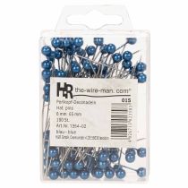 Article Aiguilles tête perle Ø6mm 65mm bleu