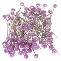 Article Epingles à perler Ø6mm 65mm violet