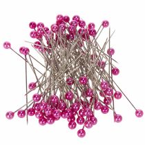 Article Aiguilles tête perle Ø6mm 65mm rose