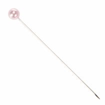 Article Epingles Tête Perle Ø6mm 65mm Rose