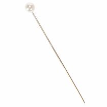 Article Épingles à tête de nacre Ø6 mm 65 mm blanches