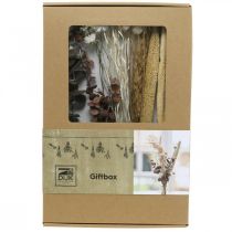 Article Bouquet décoratif de fleurs séchées, mélange de fleurs sauvages roses à composer soi-même, décoration de table créative, hauteur 30-35 cm