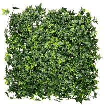 Article Tapis de lierre artificiel vert 60x60 cm pour décoration murale