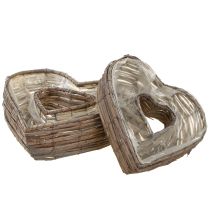Article Plant Heart Plant Bowl Heart Gris Naturel 30/40cm Lot de 2