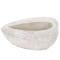 Article Pot de fleurs en forme de cœur, en pierre reconstituée, pot décoratif, 17 cm