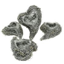 Article Plante coeur vigne 15cm x 23cm x5cm blanc 4 pcs