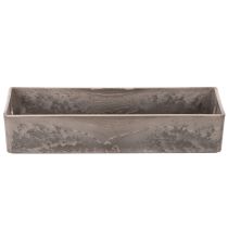 Article Plateau rectangulaire compact, polyvalent pour la décoration et les plantations, 23 cm