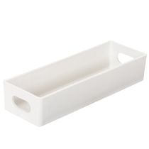 Article Plateau rectangulaire avec poignées pour le rangement et la décoration de table, 32 cm