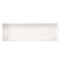 Article Plateau rectangulaire avec poignées pour le rangement et la décoration de table, 32 cm