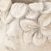 Article Tête de plante pot de fleurs aspect béton tête de fille H13,5cm
