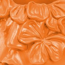 Article Pot de fleurs en forme de buste en forme de tête de plante Orange 13,5 × 13 × 14 cm