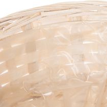 Article Panier tressé, une élégante décoration florale pour le salon. Panier de Pâques, 23 cm, lot de 6.