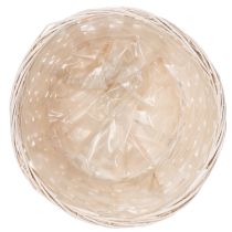 Article Panier tressé, une élégante décoration florale pour le salon. Panier de Pâques, 23 cm, lot de 6.