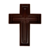 Croix végétale 24cm x 32cm marron, 1pc