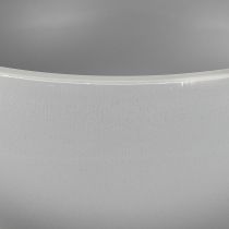 Article Pot de fleurs en plastique gris Ø25cm H12cm