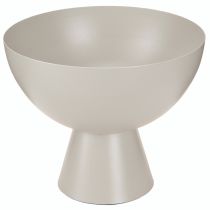 Article Coupe à plantes déco en métal avec socle gris Ø16cm H13cm