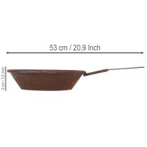 Article Plateau de plantation, bac couleur rouille avec poignée, jardinière en métal, Ø31cm