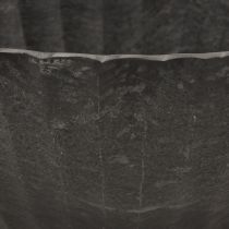 Article Jardinière avec rainures, bateau de plantation, anthracite, 24 cm