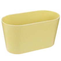 Article Bol à plantes ovale jaune bol décoratif plastique 20×10×11cm 3pcs