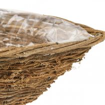 Bol à plantes panier à plantes panier de vigne L35/42/46cm lot de 3