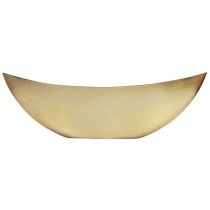 Bol à plantes bateau à plantes or noir 55×15×18cm