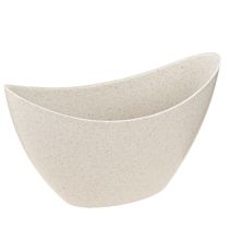 Article Bol décoratif bateau à plantes plastique beige 20×9cm H12cm 3pcs