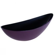 Article Bol décoratif bateau à plantes violet 38,5 cm × 12,5 cm × 13 cm