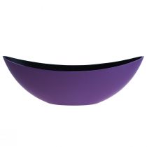 Article Bol décoratif bateau à plantes violet 38,5 cm × 12,5 cm × 13 cm