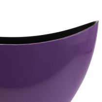 Article Bol décoratif bateau à plantes violet 20×9cm H12cm