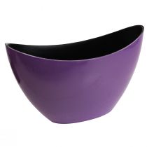 Article Bol décoratif bateau à plantes violet 20×9cm H12cm