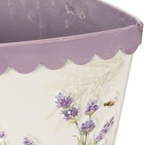 Article Brouette avec pot de fleurs au design lavande élégant, 46 cm