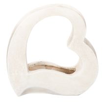 Article Décoration en forme de cœur pour plantations et compositions florales, design ajouré, forme de cœur moderne, 19 cm