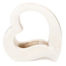 Article Décoration en forme de cœur pour plantations et compositions florales, design ajouré, forme de cœur moderne, 19 cm