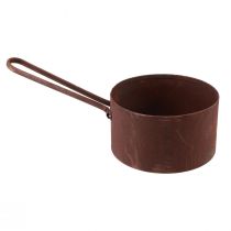 Article Cache-pot métal jardinière rouille décoration poêle Ø20cm H11cm