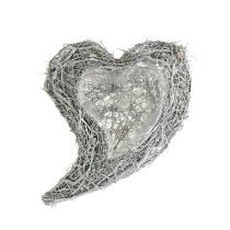 Article Coeur de plante vigne blanche L30cm l23cm 2 pcs
