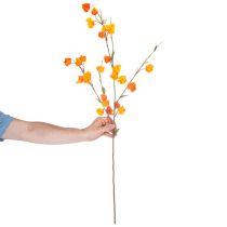 Article Plante artificielle de type lanterne chinoise, branche de Physalis avec fleurs, 95 cm