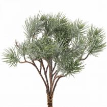 Branches de Noël branche de pin artificielle enneigée 30cm 6pcs