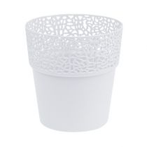 Article Cache pot plastique blanc Ø14.5cm H15.5cm 1pc