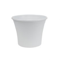 Article Pot plastique “Irys” blanc Ø15cm H13cm, 1pce