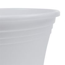 Article Pot plastique “Irys” blanc Ø15cm H13cm, 1pce