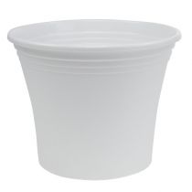 Article Pot en plastique “Irys” blanc Ø29cm H24cm, 1pièce