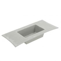Jardinière gris clair 30cm x 14,5cm