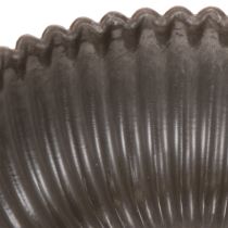 Article Bol côtelé, anthracite, bol décoratif, rond, 15 cm, 2 pièces