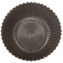 Article Bol côtelé, anthracite, bol décoratif, rond, 15 cm, 2 pièces