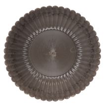 Article Bol rond rainuré, récipient décoratif pour compositions florales, 20 cm, lot de 2