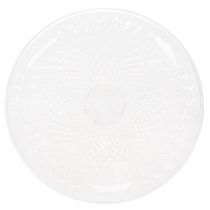 Article Bol rond décoratif transparent avec pied, 32 cm