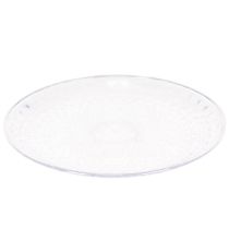 Article Bol rond décoratif transparent avec pied, 32 cm