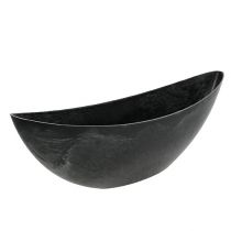 Article Bateau en plastique anthracite 55,5cm x 14,5cm H17,5cm, 1pc