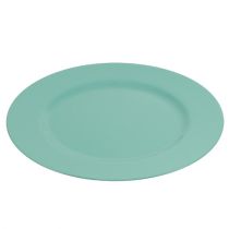 Assiette en plastique Ø 33 cm turquoise