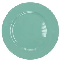 Assiette en plastique Ø 33 cm turquoise